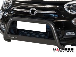 FIAT 500X Front Bumper Guard - Black - Stainless Steel